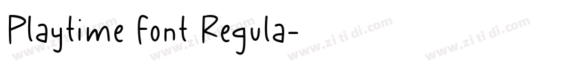 Playtime Font Regula字体转换